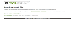 Desktop Screenshot of download.lero.ie